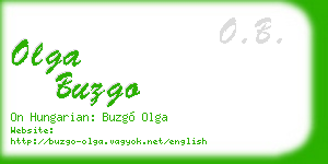 olga buzgo business card